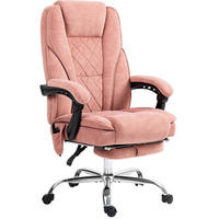 BÜROSTUHL mit Vibrationsmassage 67 x 72 x 111-119 cm Polyester Pink - Pink, Kunststoff (67/119/72cm) - Meubliv