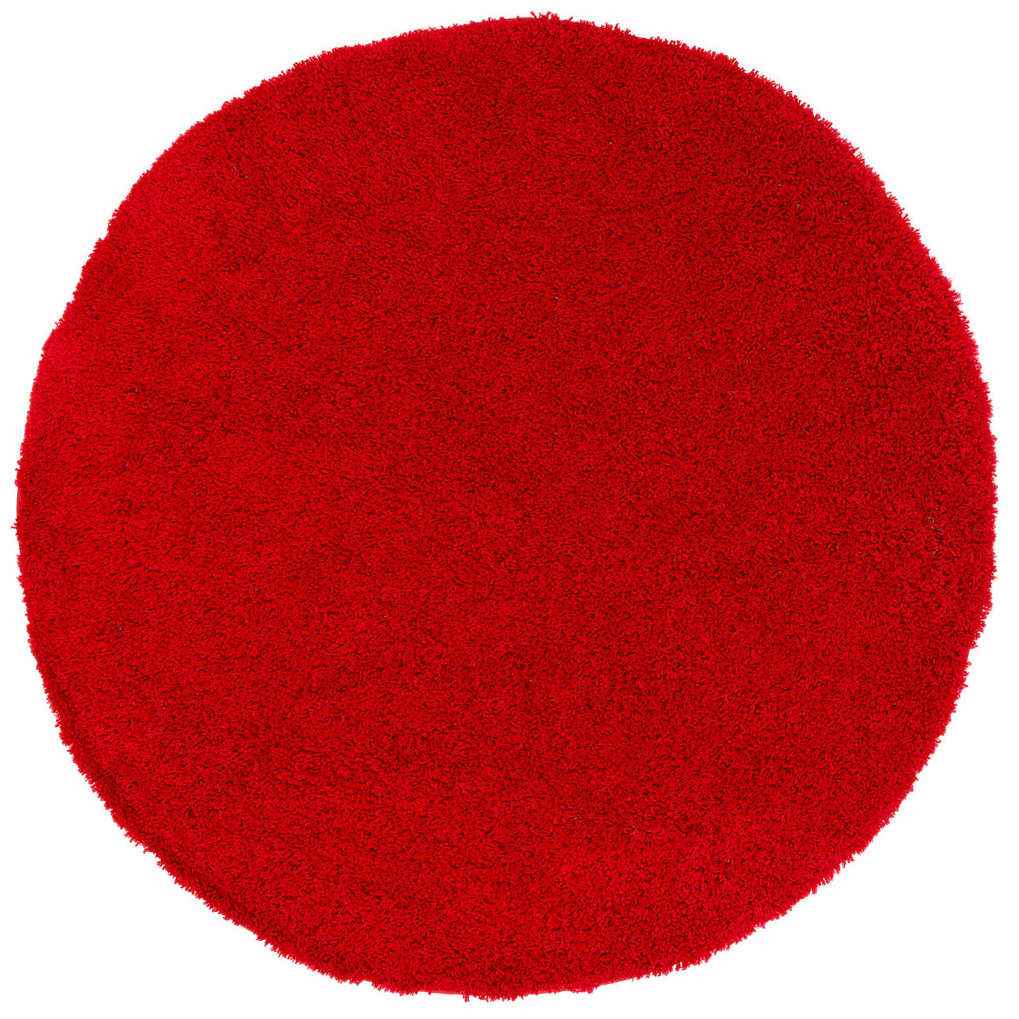 HOCHFLOR LANGFLOR SHAGGY TEPPICH FLUFFY RUND - Rot, Textil (200/200cm) - Pergamon