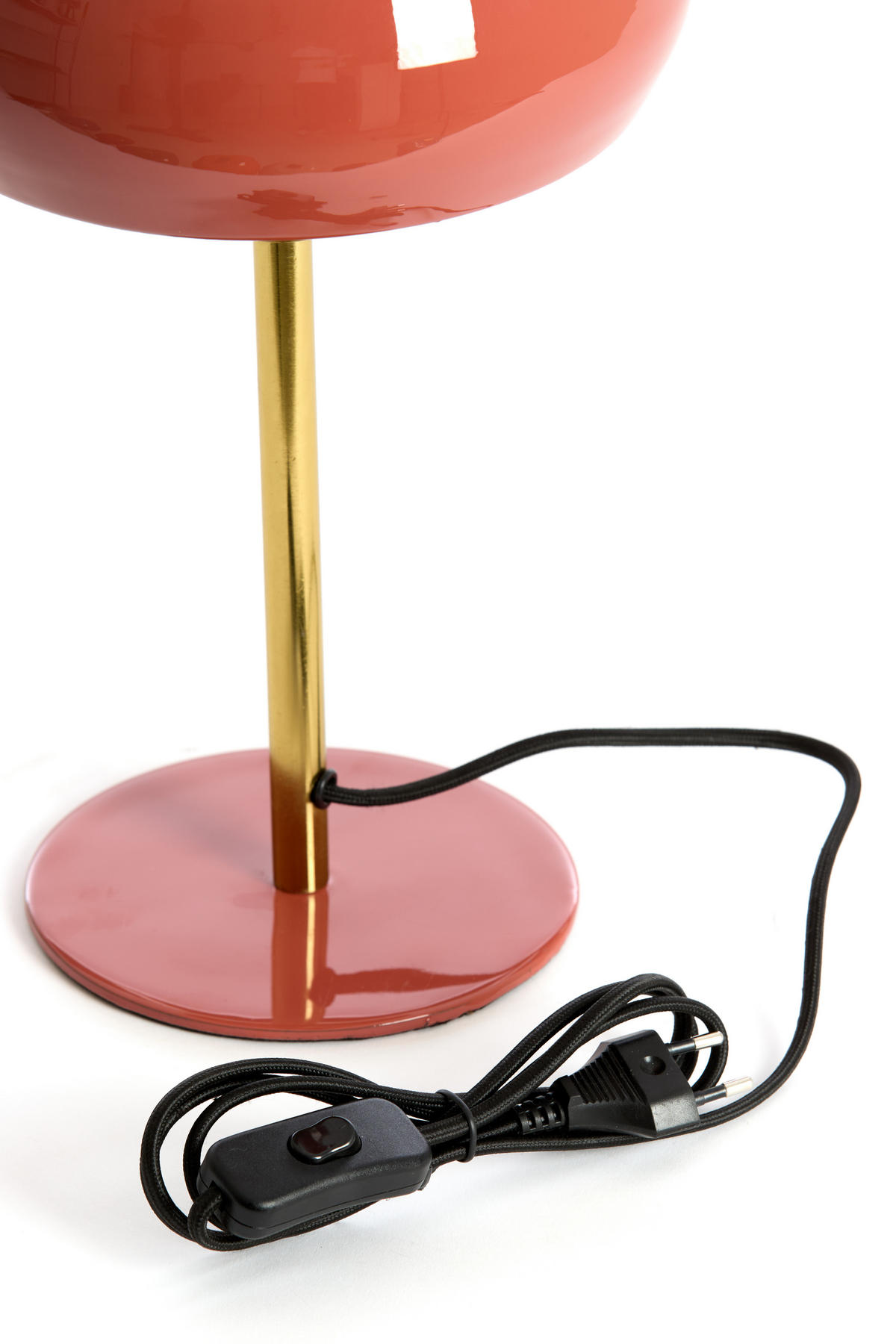 TISCHLAMPE Surin Rot Ø22/34 cm - Rot, Metall (22/22/34cm) - Light & Living