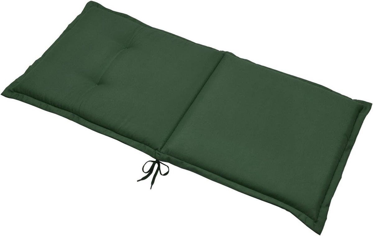 NIEDERLEHNERAUFLAGE Loft NL 100x50x6cm Dunkelgrün (8tlg) - Dunkelgrün, Textil (50/6/100cm) - Beautissu 