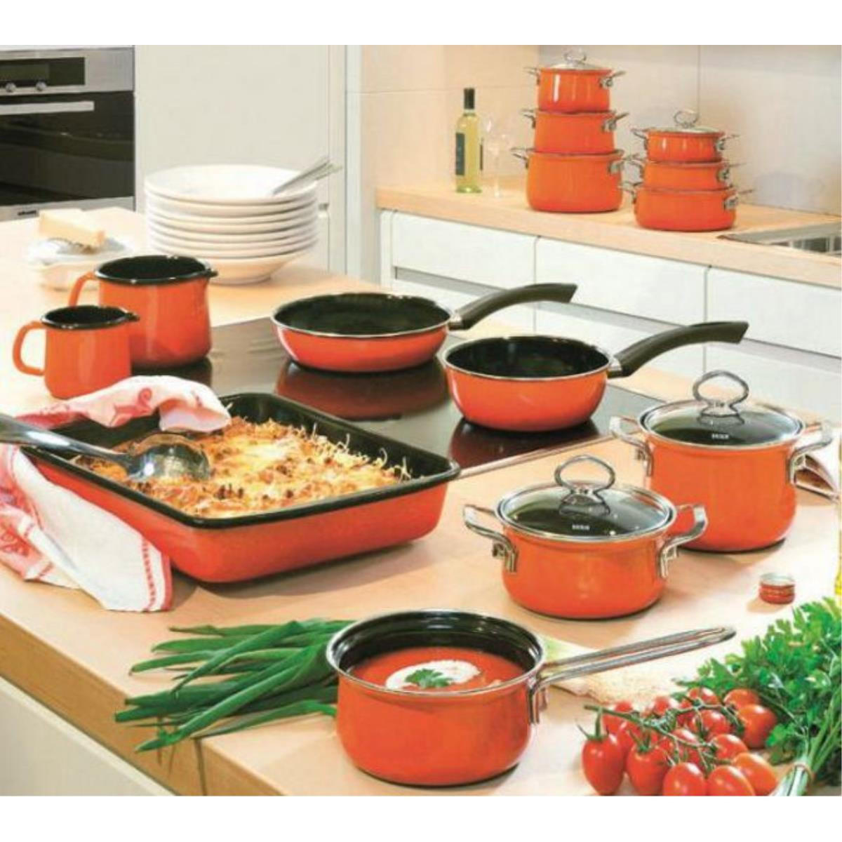 BRATPFANNE 0057-034 - Rot, Metall (28cm) - Riess