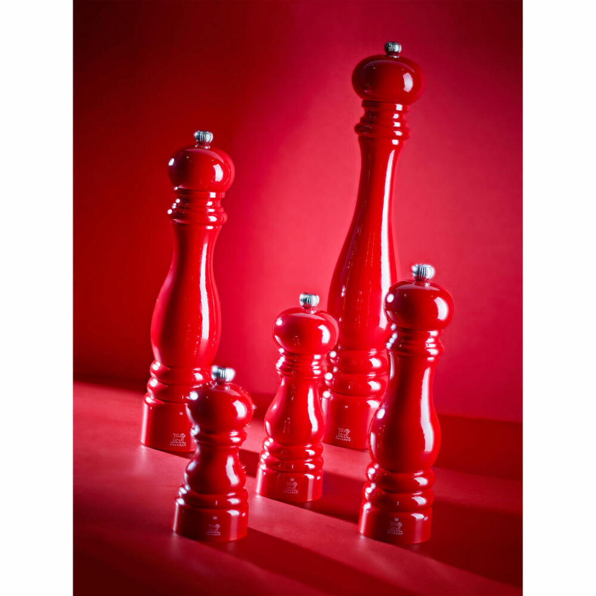 PFEFFERMÜHLE Paris uSelect 22cm Buchenholz Passionsrot Stahlmahlwerk - Rot, Holz (5.9/22/5.9cm) - PEUGEOT