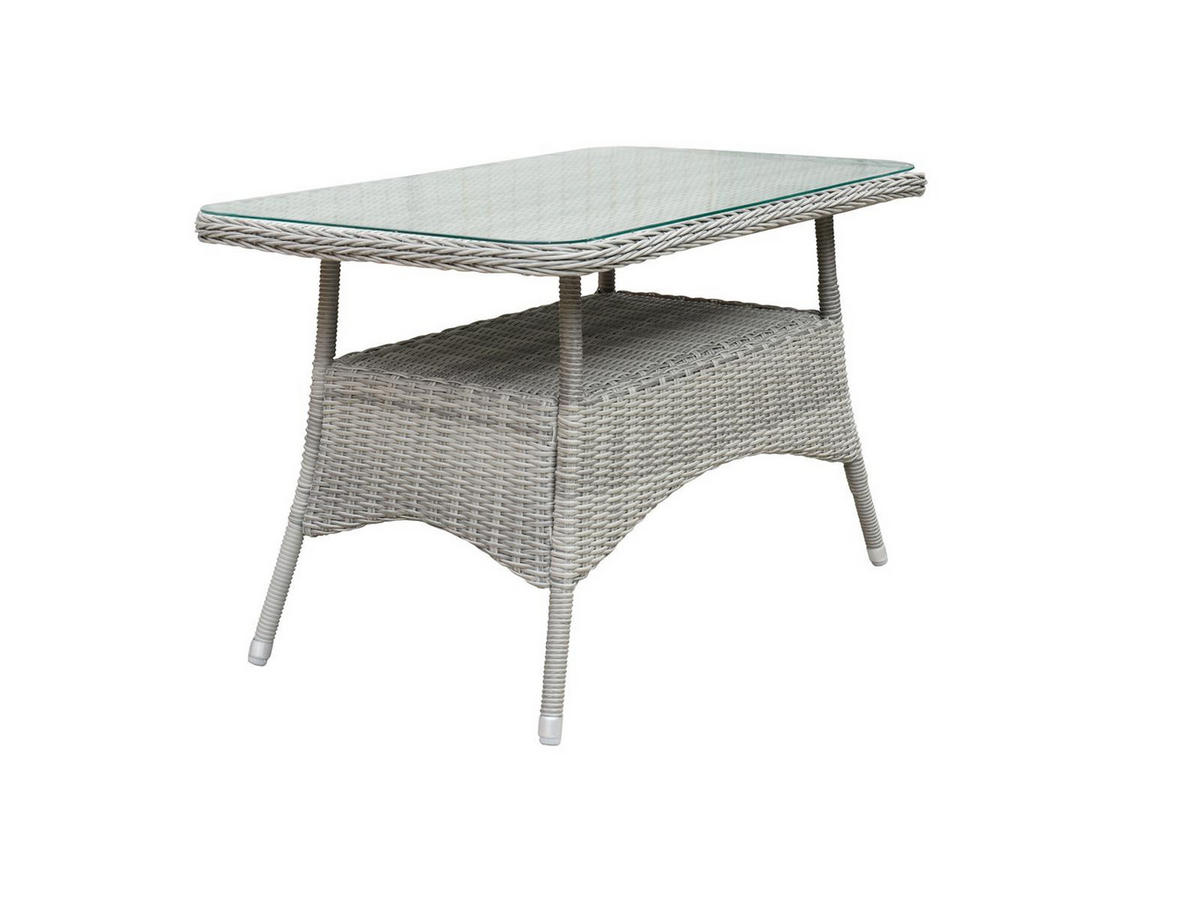 GARTEN SITZGRUPPE Monte Carlo Grau Polyrattan für 4 Personen - Grau, Kunststoff - bellavista - Home & Garden
