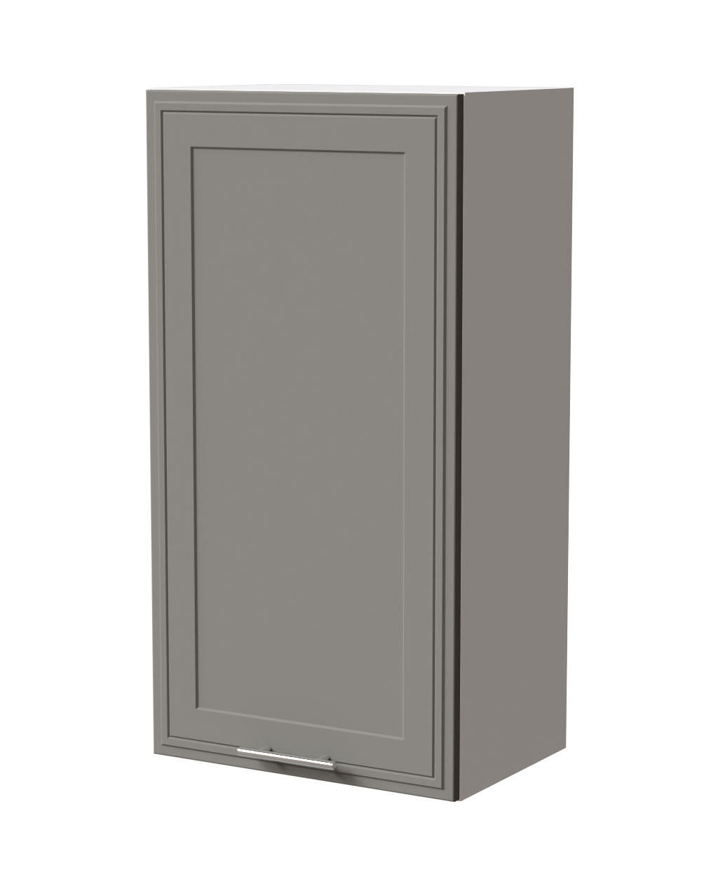 HÄNGESCHRANK Salo W4/50 Weiß / Dust Grey Matt 50 / 32,5 / 96cm - Weiß/Grau, Holz/Holzwerkstoff (50/96/32.5cm) - Feldmann-Wohnen