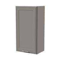 HÄNGESCHRANK Salo W4/50 Weiß / Dust Grey Matt 50 / 32,5 / 96cm - Weiß/Grau, Holz/Holzwerkstoff (50/96/32.5cm) - Feldmann-Wohnen