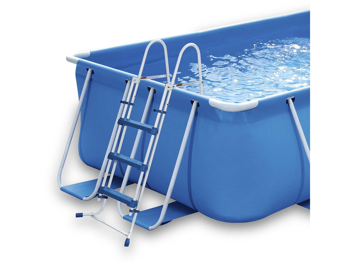 AUFSTELLBECKEN Blau - Blau, Kunststoff (265/100/447cm) - Habitat Garten