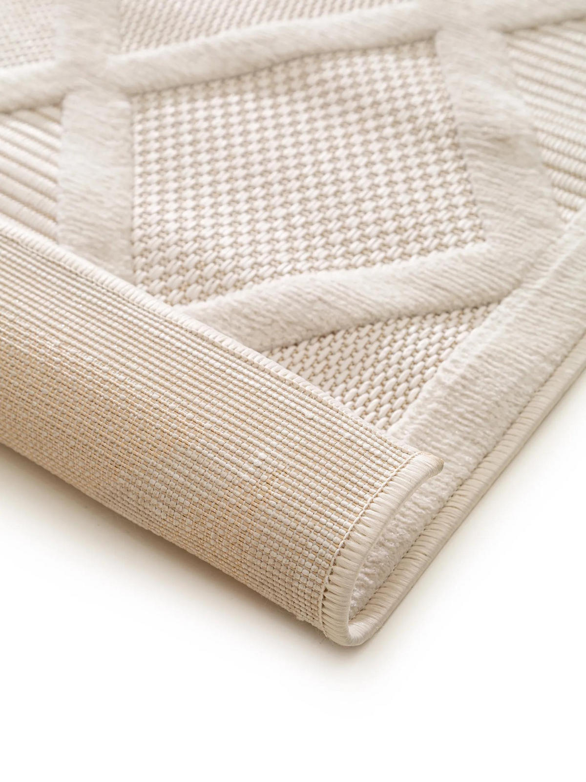 OUTDOORTEPPICH Bonte Cream 160x230 cm - Creme, Textil (160/230cm) - benuta Nest