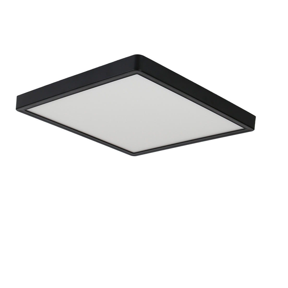 LED-DECKENLEUCHTE Energie 23/23/2 cm - Schwarz, Kunststoff (23/23/2cm) - Nettlife
