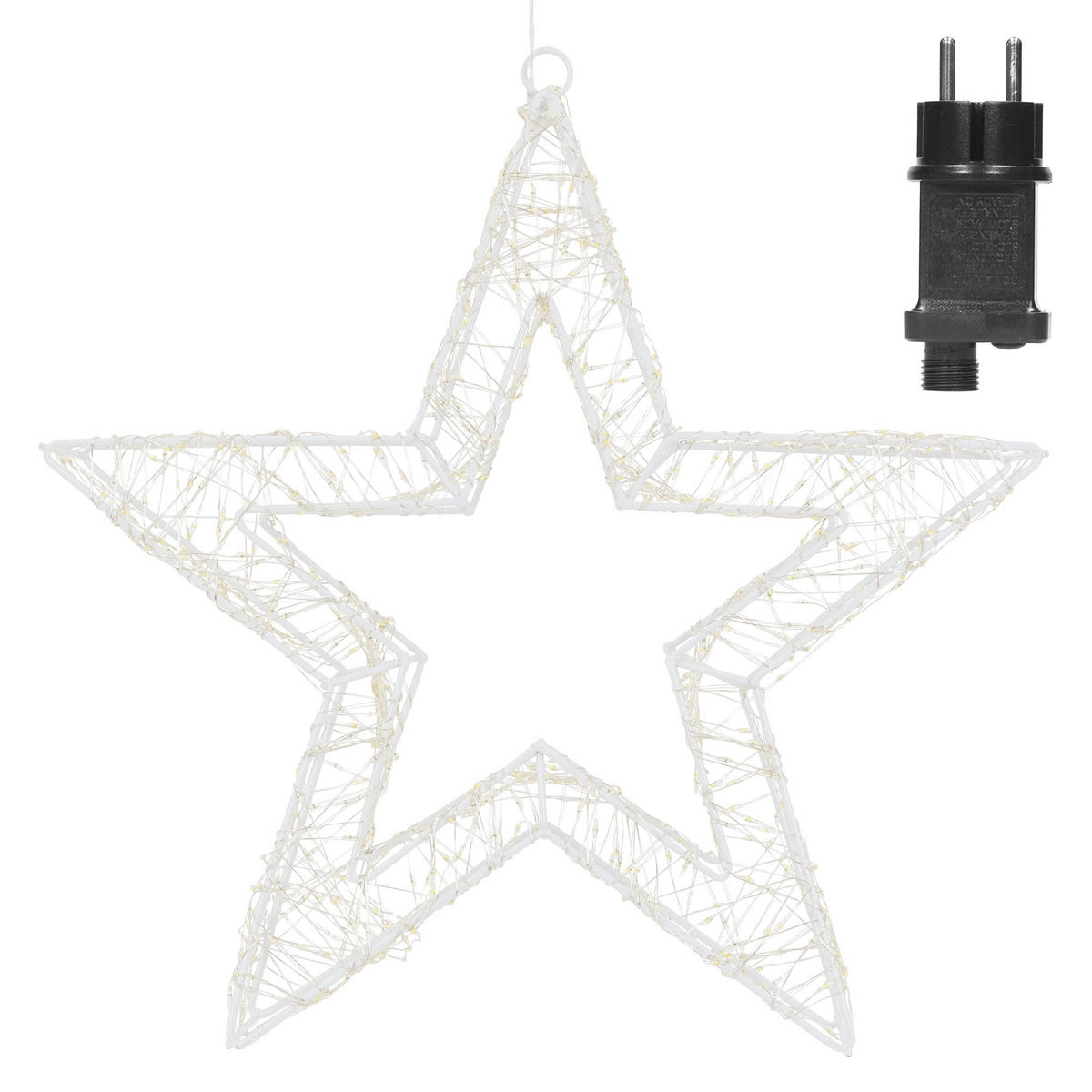 LED-DEKORATION Stern aus Draht 50 cm - Goldfarben, Metall (8/38/38cm) - Home Styling Collection