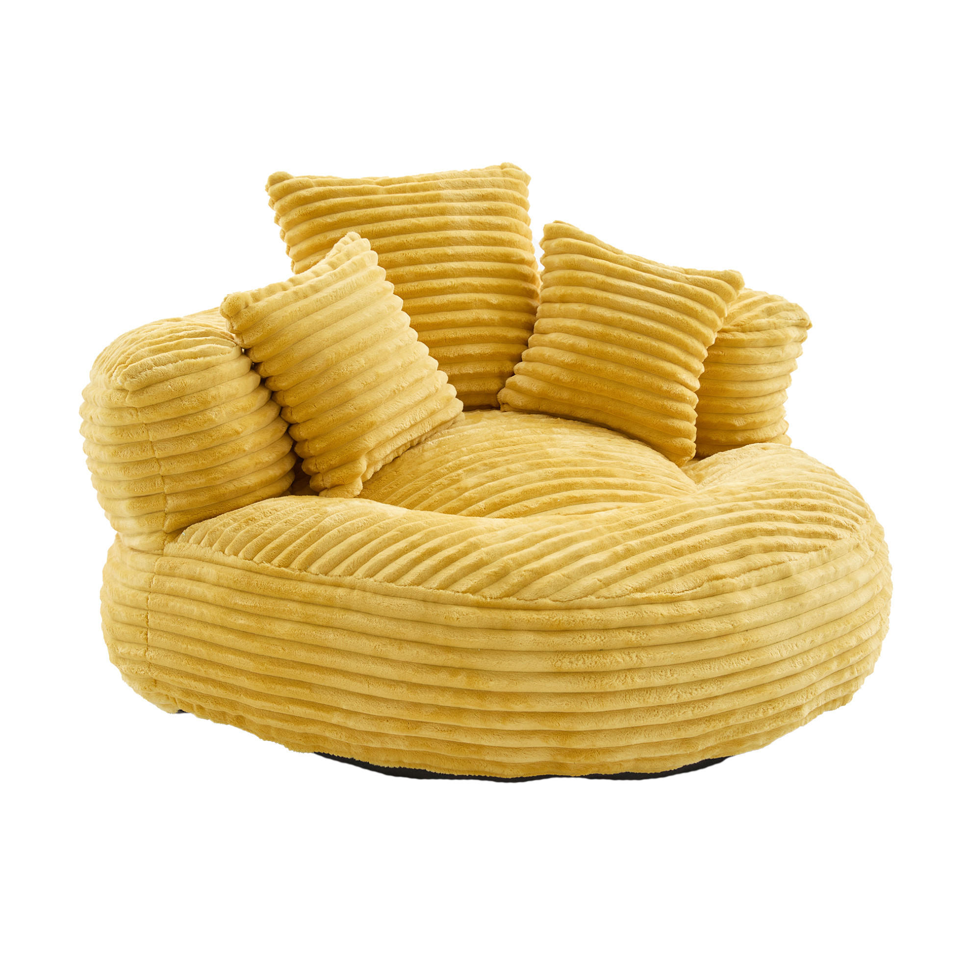 Meubliv Sitzsack Gelb 108x52x108 cm