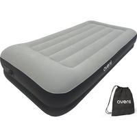 LUFTBETT Luftmatratze selbstaufblasend 191 x 99 x 36 cm mit integrierter Pumpe - Schwarz/Grau, Kunststoff (99/191cm) - Avenli