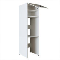 WASCHMASCHINENSCHRANK DUO-II 67cm Breit, 231cm Hoch - Weiß, Holzwerkstoff (67/231/67cm)
