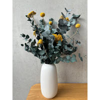 TROCKENBLUMEN Strauß Pop of Color: Eukalyptus yellow - Gelb, Naturmaterialien (40cm) - Lykke & You