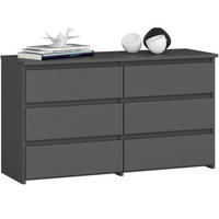 KOMMODE Graphit Grau 57/100/35 - Graphitfarben, Holzwerkstoff (100/57/35cm) - RAUMHIRSCH FURNITURE