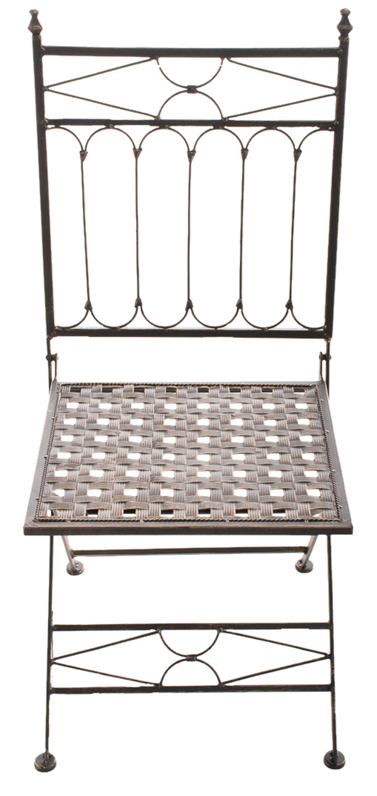 KLAPPSTUHL Asiri - 2er Set - bronze - Braun, Metall (40/43/95cm) - TPFLiving