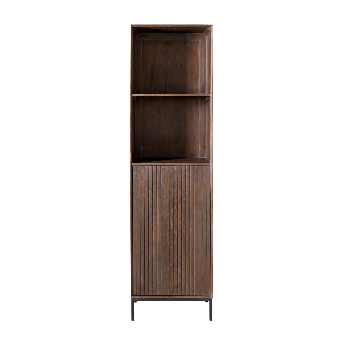 BÜCHERREGAL Madison Braun 45/55/200 cm - Dunkelbraun, Holz (55/200/45cm) - Starfurn