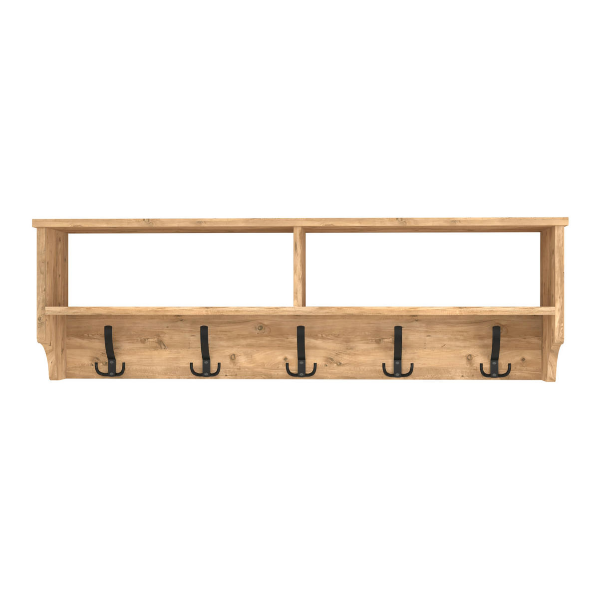 WANDGARDEROBE Åstorp - Eichefarben, Holzwerkstoff (120/37/22cm) - [en.casa]