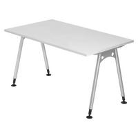SCHREIBTISCH Serie-A 80/140/74 cm in Weiß - Weiß, Holzwerkstoff (80/140/74cm) - bümö