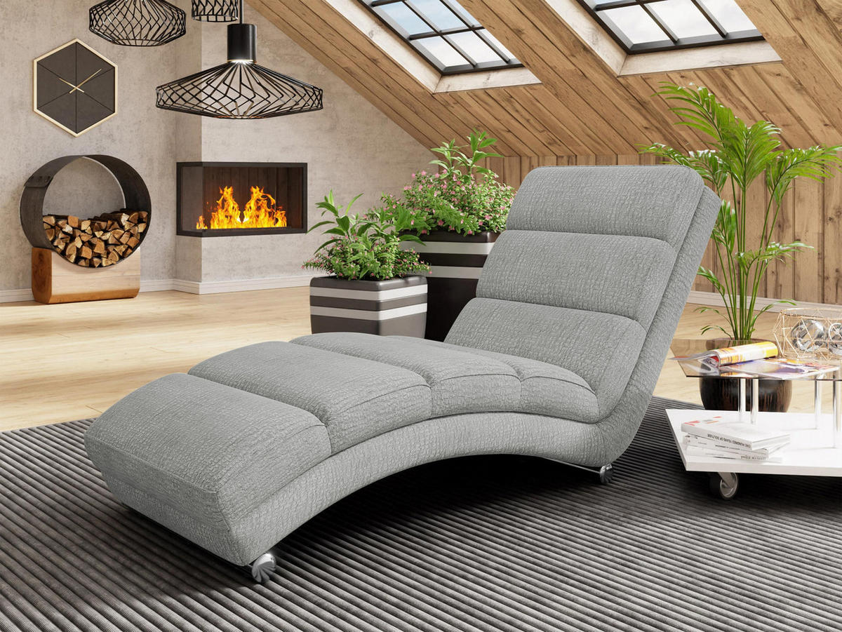 RELAXLIEGE Holiday Premium - Chromfarben/Greige, Holz/Textil (62/84/180cm) - MIRJAN24