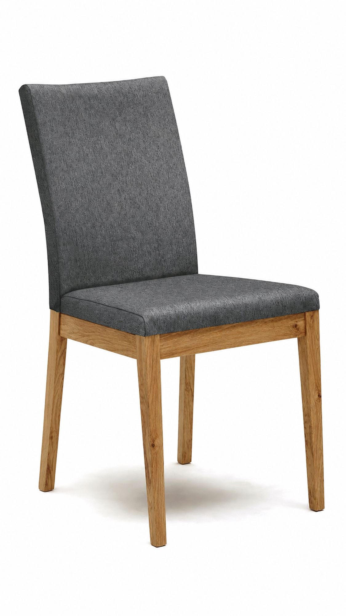 ESSZIMMERSTUHL 2er-Set Danny Massivholz Wildeiche/Grau - Wildeiche/Grau, Holz (47/94/48cm) - 58aufmkessel