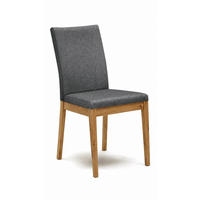 ESSZIMMERSTUHL 2er-Set Danny Massivholz Wildeiche/Grau - Wildeiche/Grau, Holz (47/94/48cm) - 58aufmkessel