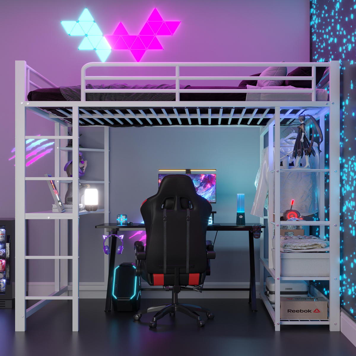 HOCHBETT 140x200 cm Metall Tisch weiß - Weiß, Metall (140/200cm) - LEBENLANG