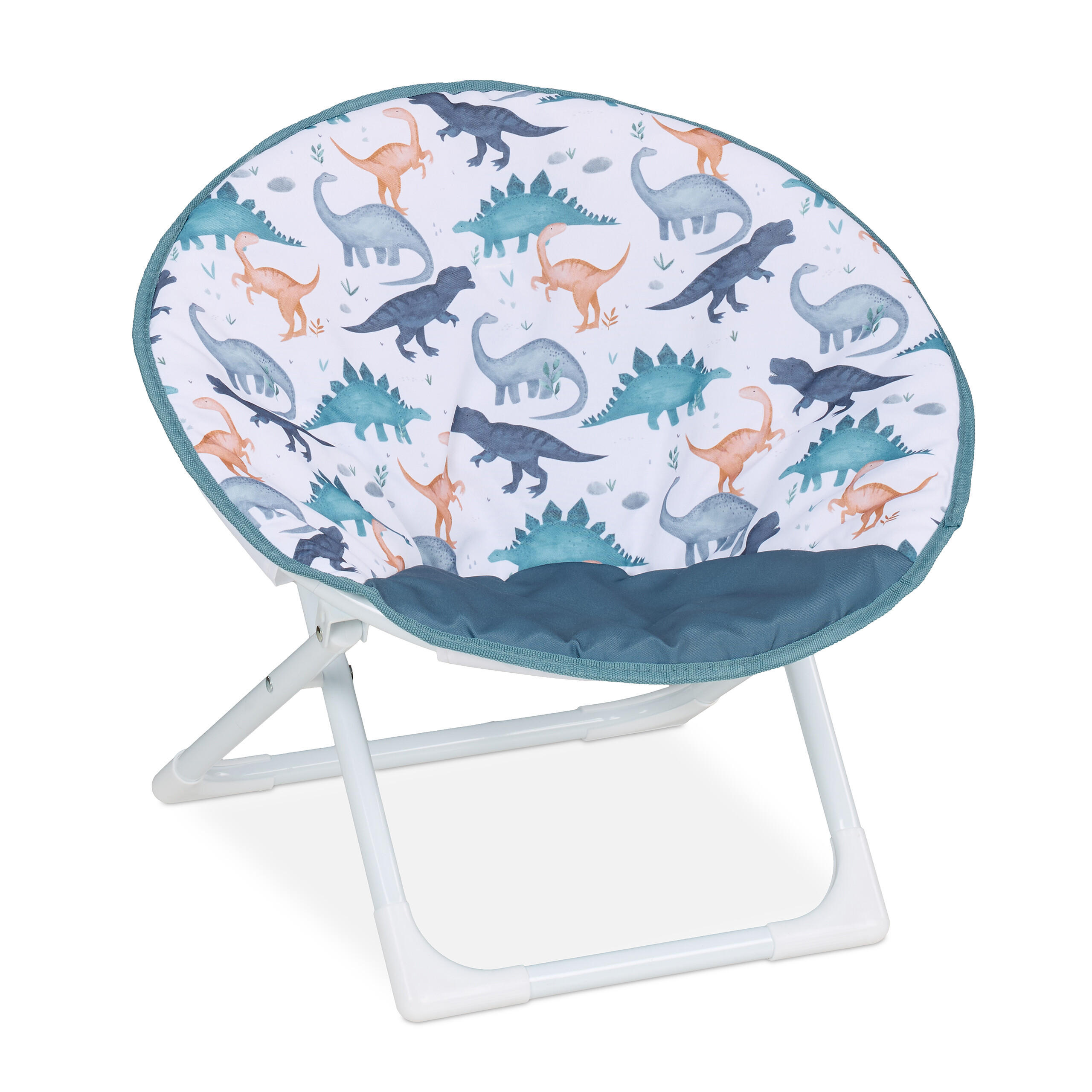 MOONCHAIR - Hellblau, Kunststoff/Textil (50/47/48cm) - Relaxdays