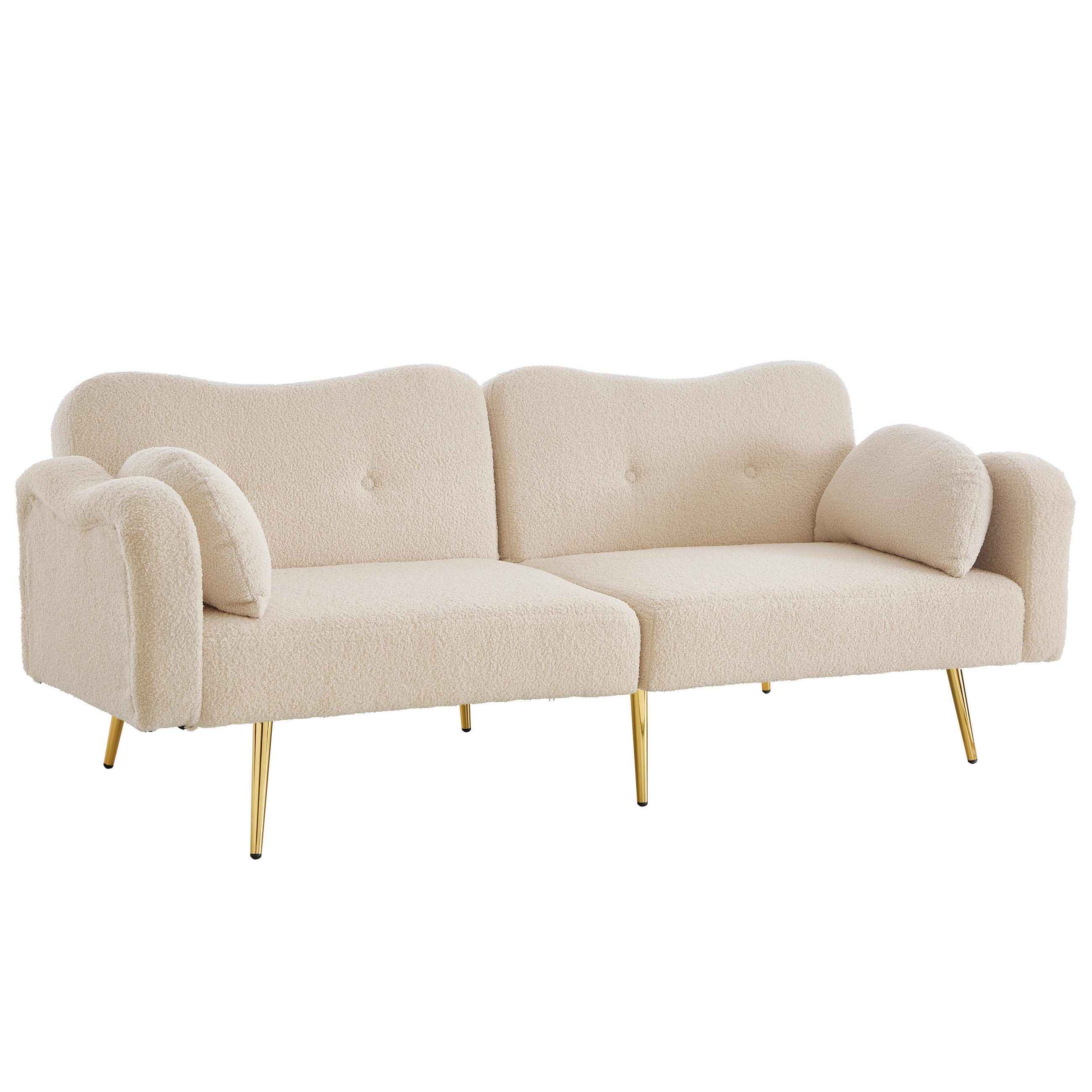 SCHLAFSOFA DE-35356 2-in-1 Beige - Beige, Holzwerkstoff (79/82/175cm) - ComfortXL