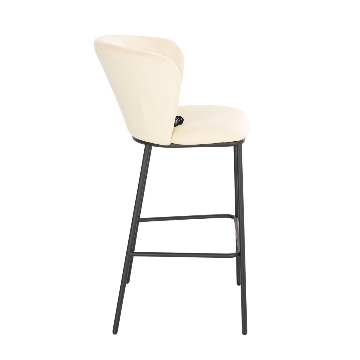 BARHOCKER KATE 2er Set Samt Beige - Beige, Textil (44/102/54cm) - SVITA