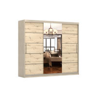 SCHIEBETÜRENSCHRANK - Kleiderschrank Elba I - Sonoma + Artisan - Eiche Artisan/Sonoma Eiche, Holzwerkstoff/Metall (250/218/61cm) - Möblo