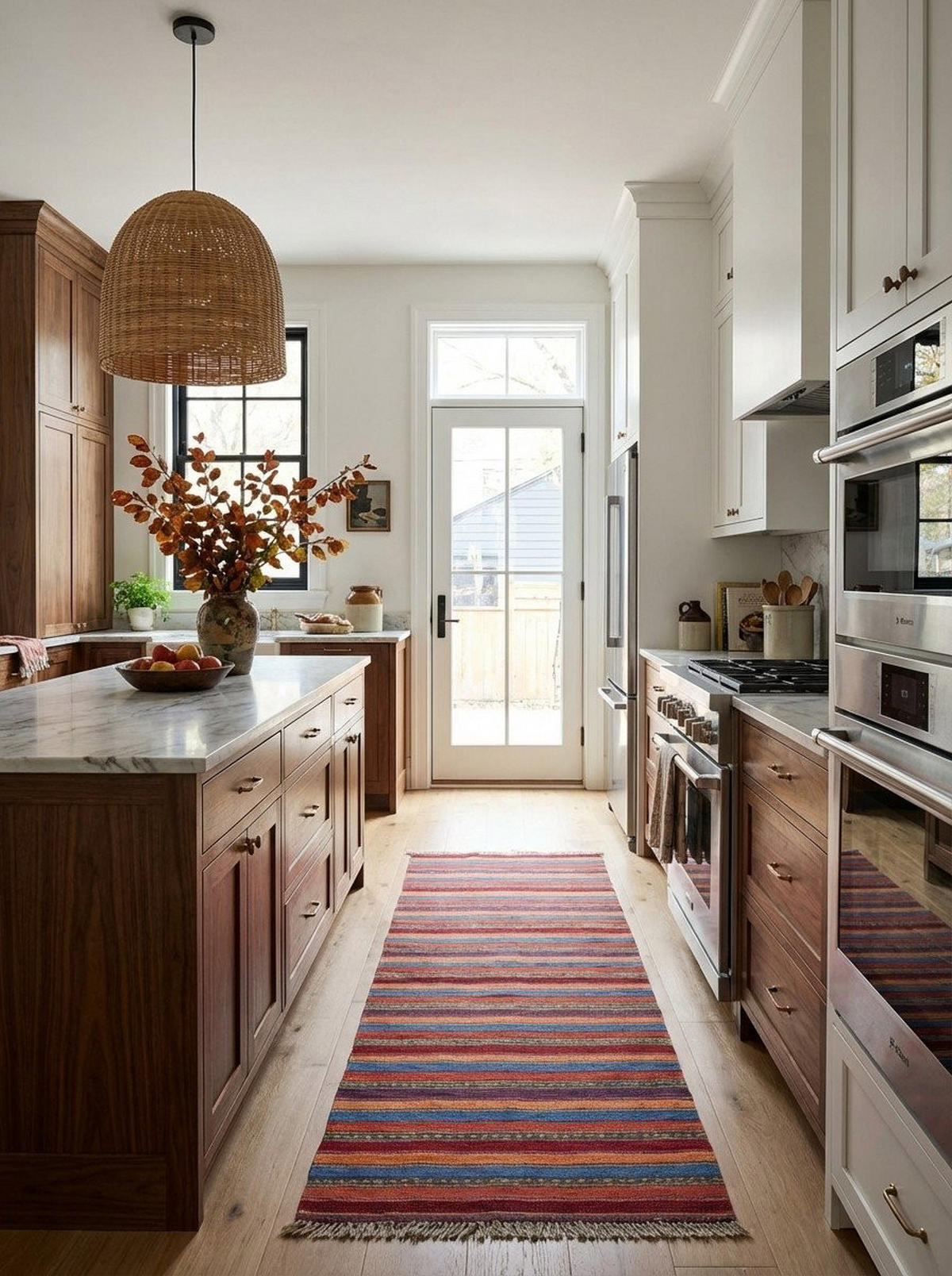 HANDWEBTEPPICH Kelim Gashgai Mehrfarbig 198/60 cm Schurwolle - Multicolor, Textil (60/198cm) - Looma