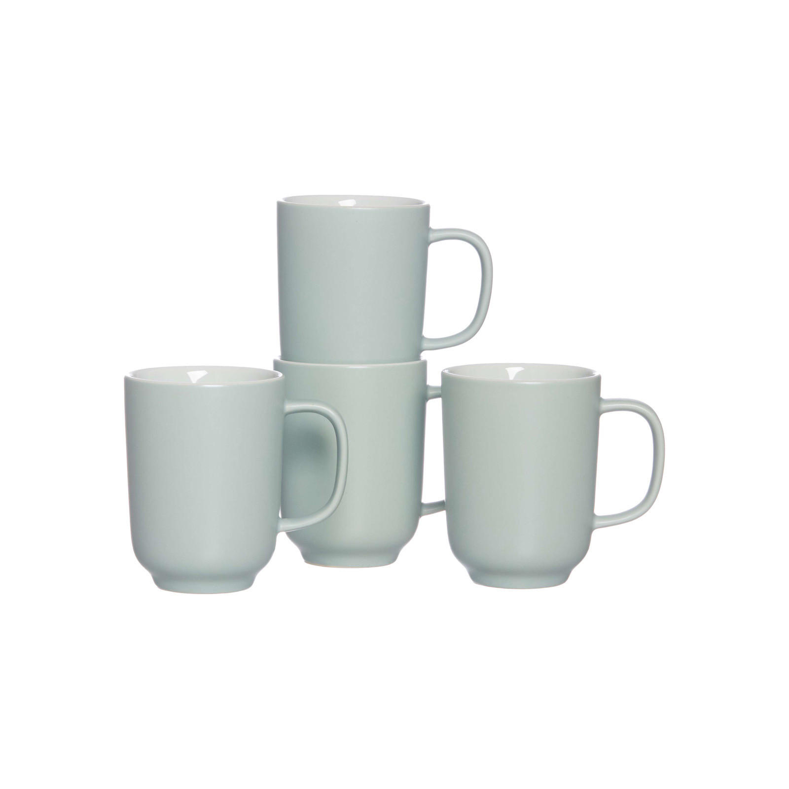KAFFEEBECHER Jasper Mint 285 ml 4er Set - Mintgrün, Keramik (0.285L) - Ritzenhoff Breker