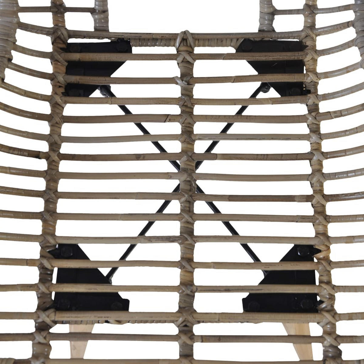 ESSZIMMERSTÜHLE 2 Stk. Braun Natürliches Rattan 48*64*85cm - Braun, Naturmaterialien (48/85/64cm) - ZMH