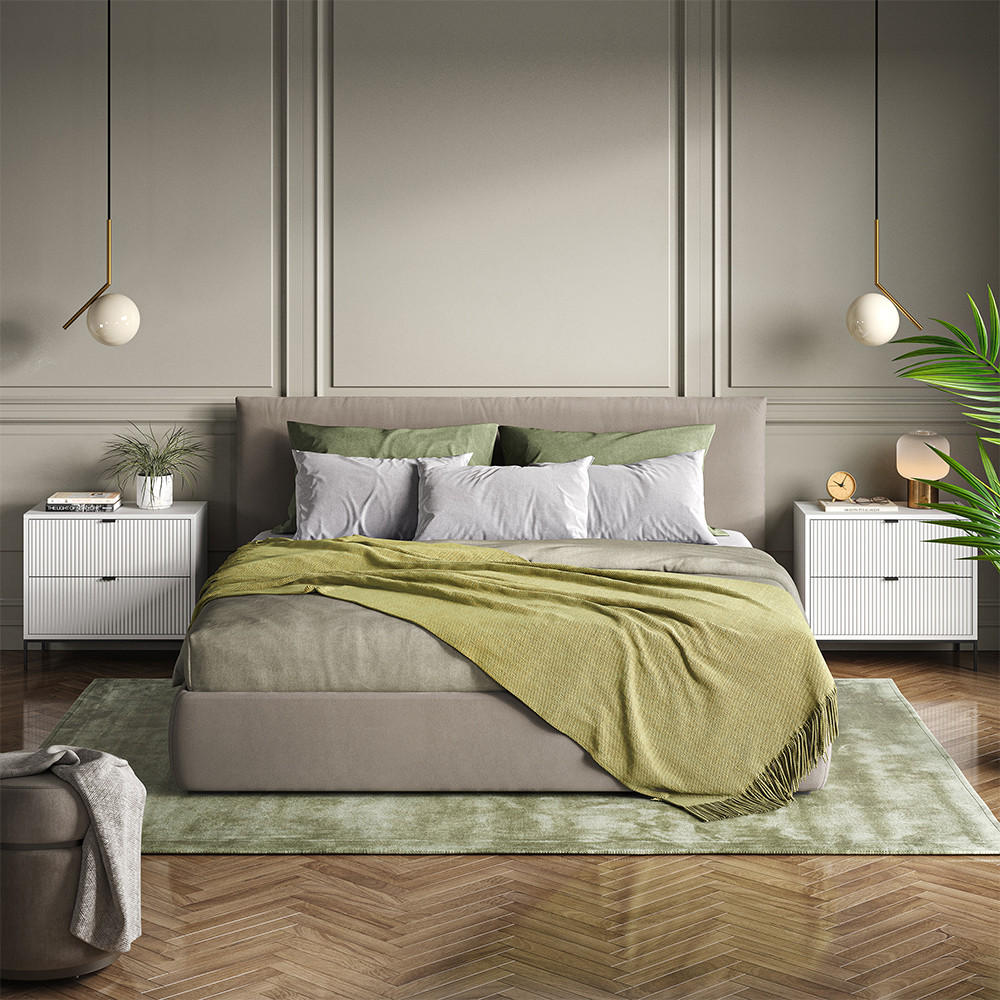 NACHTTISCHE Eliza Weiß 2er Set - Weiß, Holzwerkstoff (66/60/36cm) - Vicco