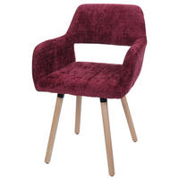 ESSZIMMERSTUHL Bordeaux - Bordeaux, Textil (56/80/53cm) - MCW