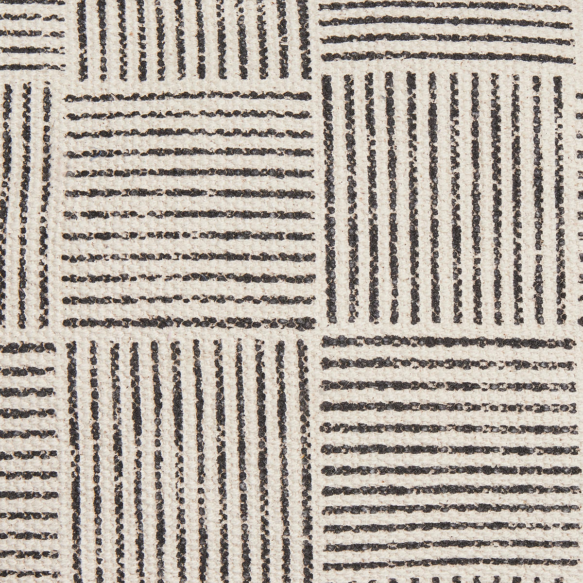 POUF Grau Lutz - Braun/Grau, Naturmaterialen (45/25/45cm) - Beliani