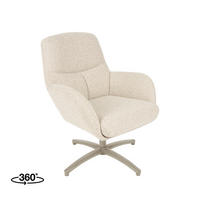SESSEL Chill Zone Beige 73/68/90 cm - Creme, Textil (68/90/73cm) - LABEL51