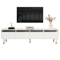 TV-LOWBOARD 178/35/45 cm mit 4 Schubladen und Kabeldurchlass in Weiß - Weiß, Holzwerkstoff (178/45/35cm) - BEAOK