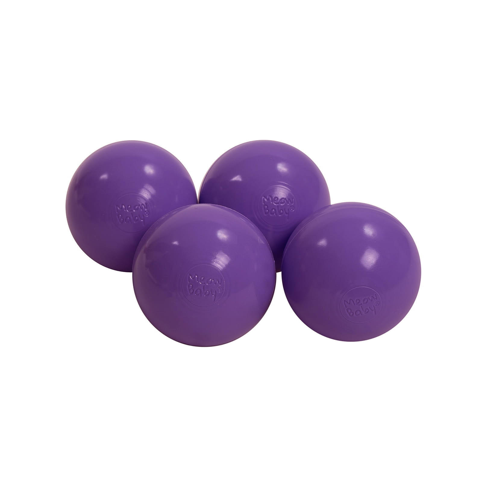 BÄLLE für Bällebad, Kinder Spielbälle, Plastikbälle 50 pcs.: Violett - Lila, Textil (7/7/7cm) - MeowBaby
