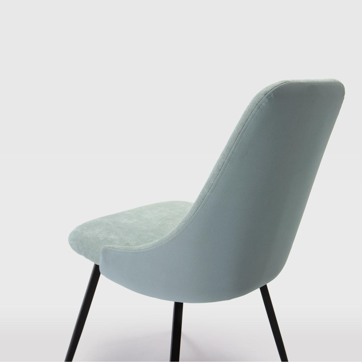 ESSZIMMERSTUHL Elma Schwarz 50/55/47 cm 2er-Set - Schwarz, Textil (55/47/50cm) - Calicosy