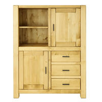 HIGHBOARD aus Massivholz Sara - Honig, Holz (110/140/50cm) - Seart