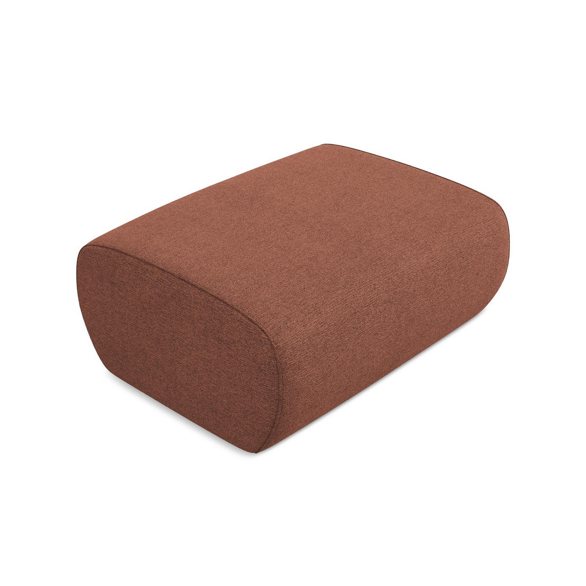 POUF Chenille Stoff Pink - Pink/Hellrosa, Kunststoff/Textil (102/40/62cm) - LaMiaSofa