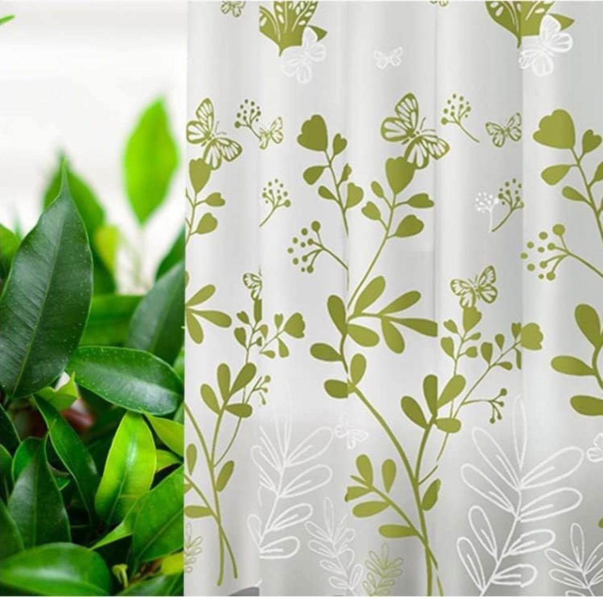 DUSCHVORHANG – 180 x 200 cm – inklusive Haken - Multicolor, Kunststoff (180/200cm)