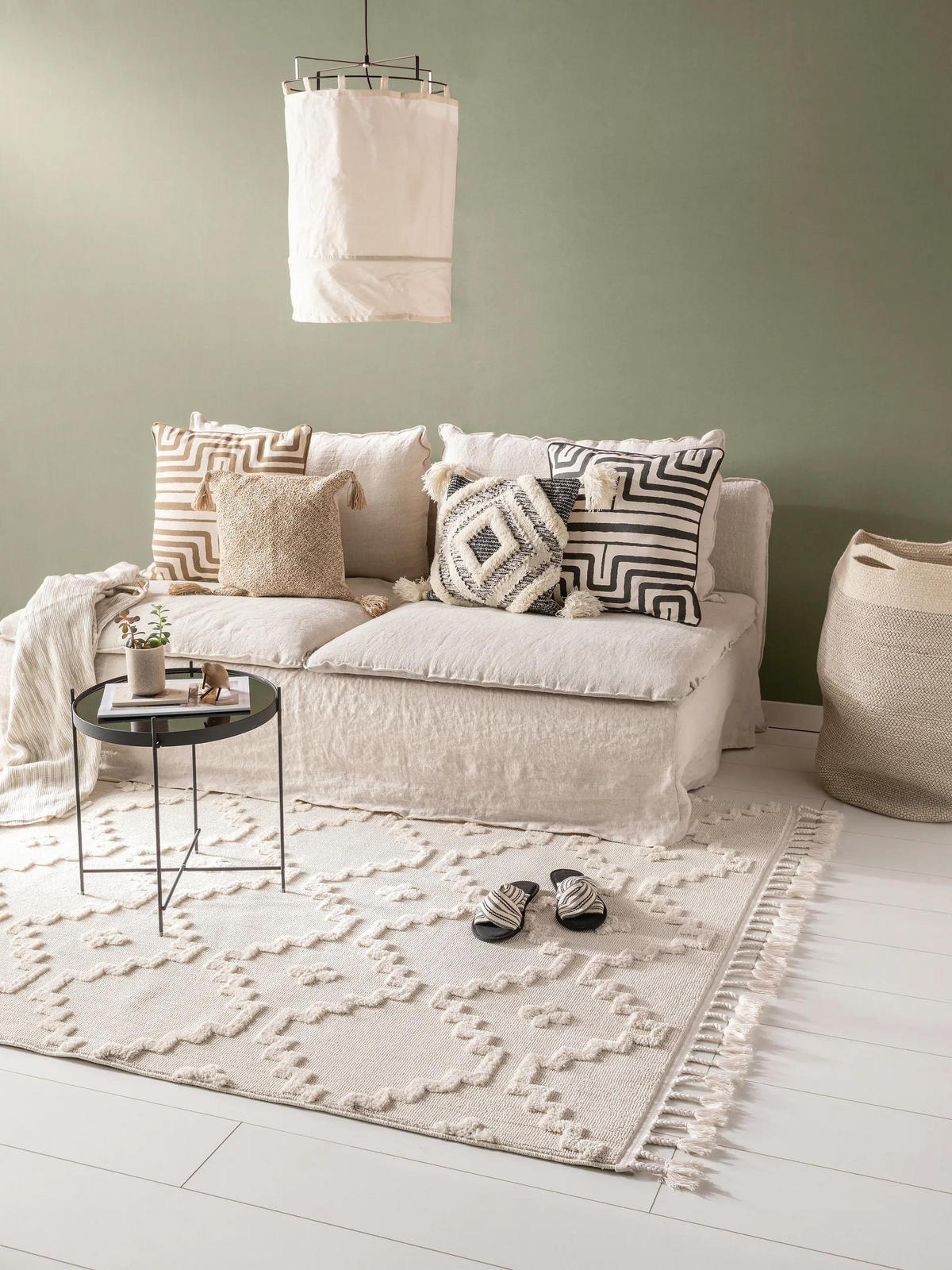 KOBEREC Oyo Krémová 160x230 cm - krémová, textil/přírodní materiály (160/230cm) - benuta Pop