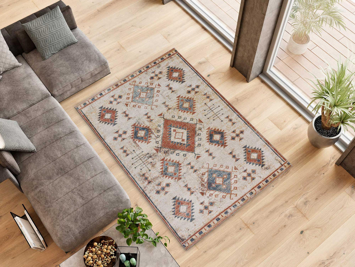 ORIENTTEPPICH Rostfarbe Parma 120/170 cm - Currygelb, Naturmaterialien/Textil (120/170cm) - Atticgo