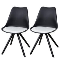 ESSZIMMERSTUHL Schwarz 2er-Set - Schwarz, Textil (48/82/53cm) - MCW