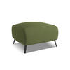 POUF Chenille Stoff Grün - Dunkelgrün/Schwarz, Textil/Metall (65/44/65cm) - Makamii