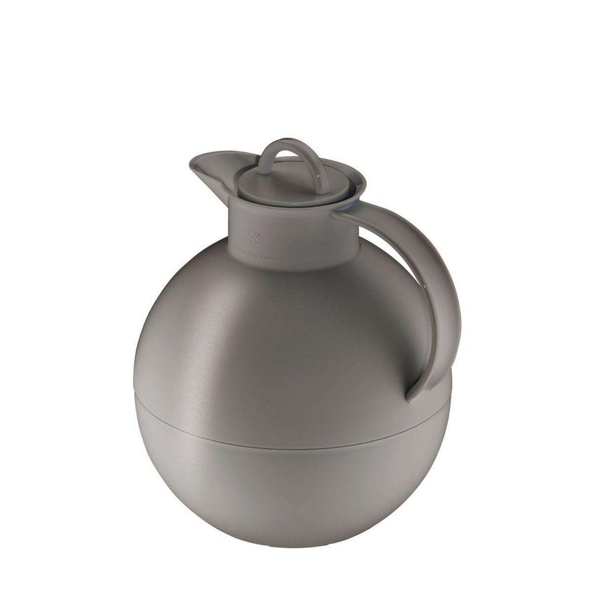 ISOLIERKANNE KUGEL, Kunststoff / Hartglaseinsatz, Desert Grey Mat, 0.94 L - Grau, Metall (0.94L) - Alfi