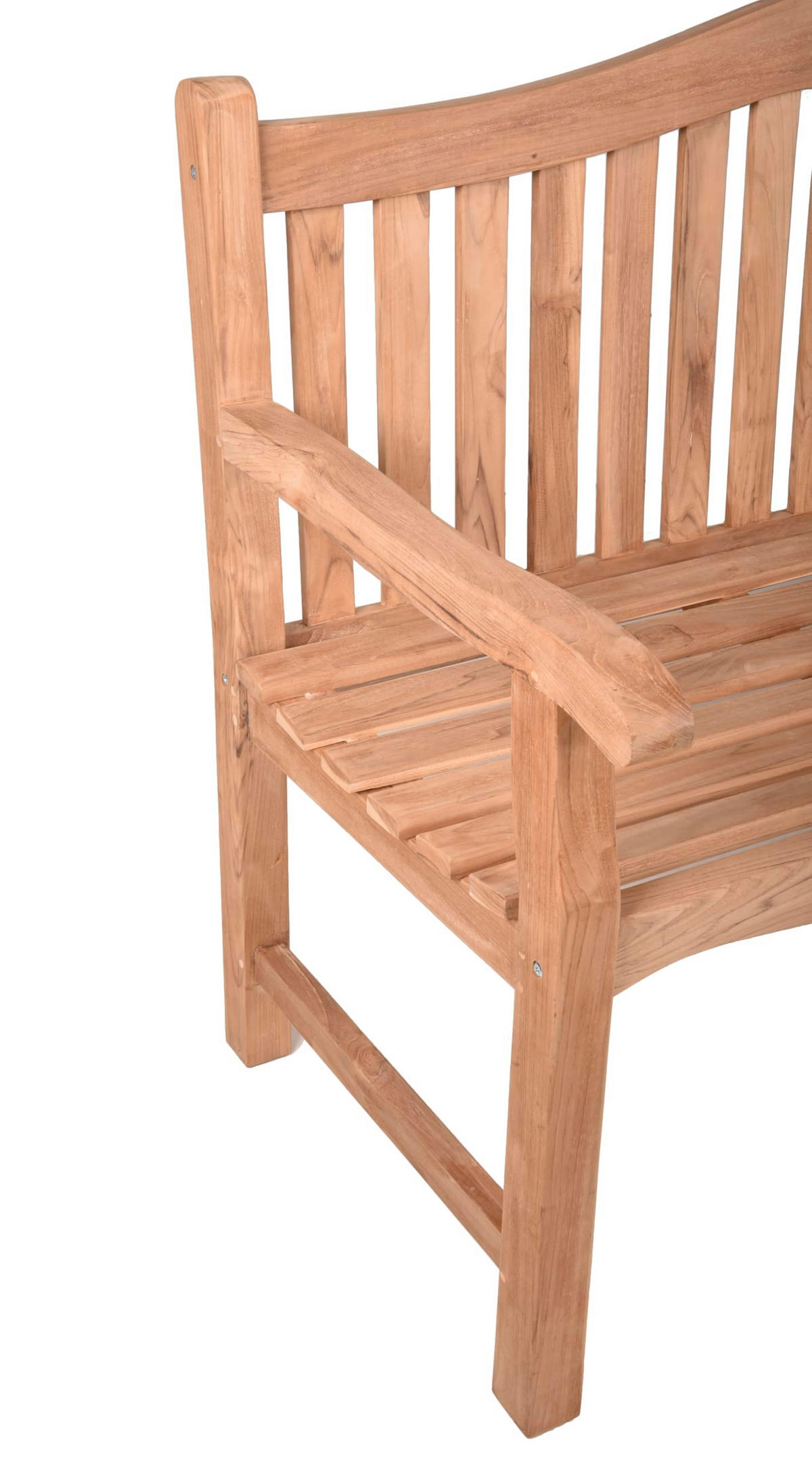 GARTENBANK Nina 3-Sitzer Terrassenbank - Hellbraun, Holz (150/92/63cm) - DELUKE