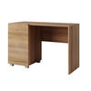 SCHREIBTISCH Bird Goldene Eiche, mit Schubladen - Eichefarben/Silberfarben, Holzwerkstoff (50/110/77cm) - Bettso